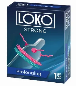 Стимулирующая насадка на пенис LOKO STRONG с продлевающим эффектом