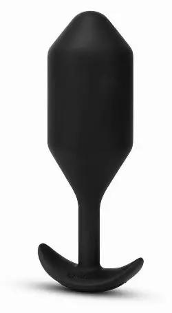 Огромный Черная вибропробка для ношения Vibrating Snug Plug 5 - 16,5 см.