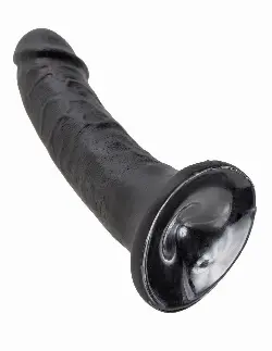 Чёрный фаллоимитатор с присоской 6' Cock - 15,2 см.