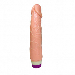 Вибратор Realistic Cock Vibe телесного цвета - 20 см. для вагины