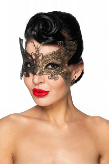 Золотистая карнавальная маска 'Турайс'