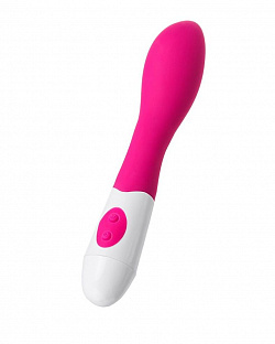 Розовый вибратор A-Toys Mika - 19,8 см. для вагины