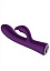 Фиолетовый вибромассажер-кролик Lux - 20 см.
