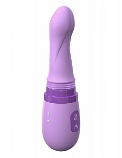 Фиолетовый вибростимулятор Her Personal Sex Machine - 21,3 см. с кнопками