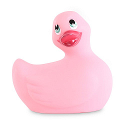 Розовый вибратор-уточка I Rub My Duckie 2.0 с кнопками
